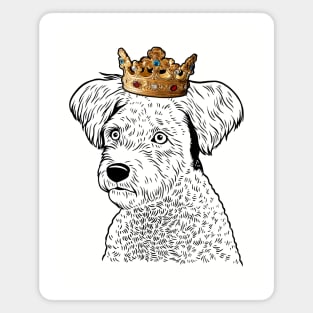 Pumi Dog King Queen Wearing Crown Magnet